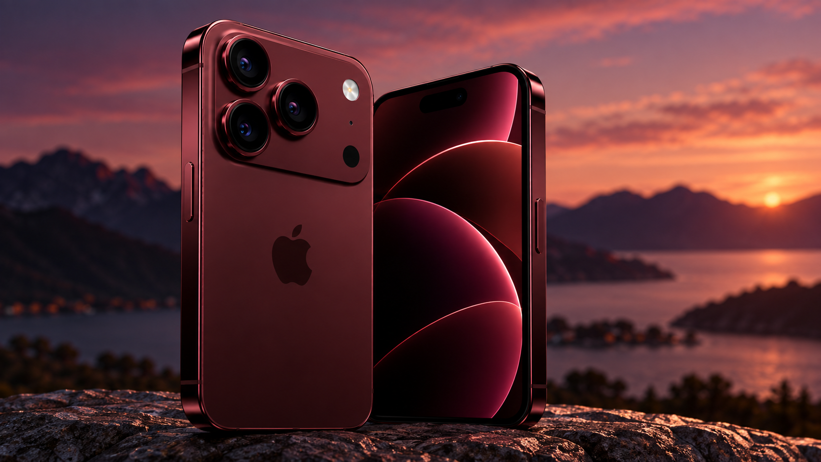 iPhone 18 Pro in iPhone 18 Pro Max v barvi Burgundy